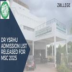 Dr YSRHU Admission List Released For MSc 2025